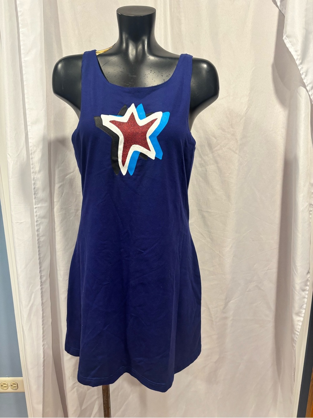 RARE Vintage 2002 Stephen Sprouse x Target Americaland Star Mini Tank Dress